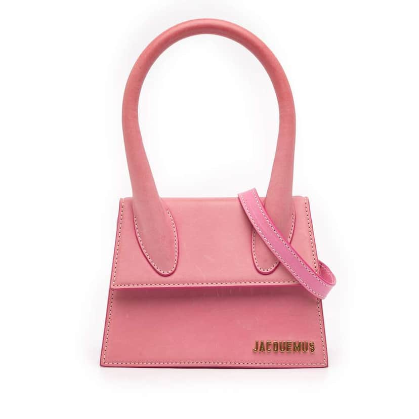 Jacquemus Leather Le Chiquito Moyen Pink Leather Good condition - Front View