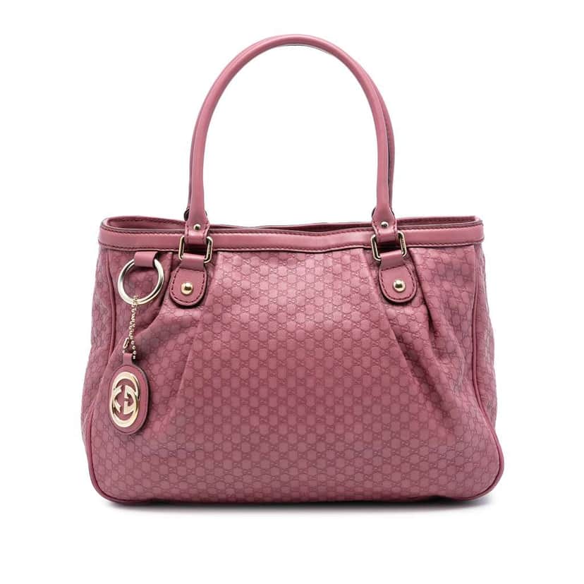 Gucci Microguccissima Sukey Tote Pink Leather Very good condition - Front View