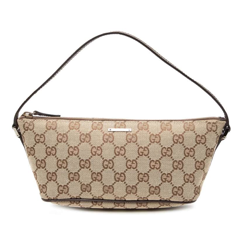 Gucci GG Canvas Boat Brown Canvas Good condition - Front View
