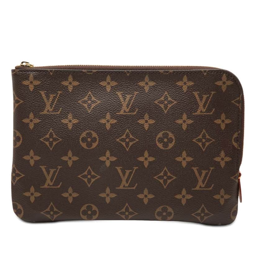 Louis Vuitton Monogram Etui Voyageur PM Brown Very good condition - Front View