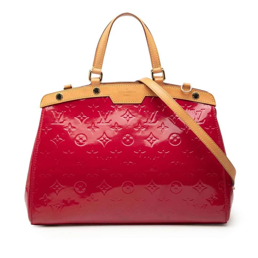 Louis Vuitton Monogram Vernis Brea MM Red Leather Very good condition - Front View