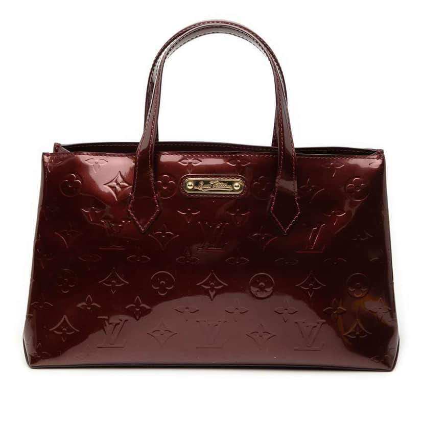 Louis Vuitton Monogram Vernis Wilshire PM Red Leather Good condition - Front View