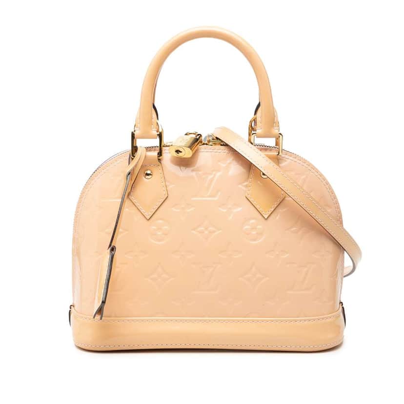 Louis Vuitton Monogram Vernis Alma BB Pink Leather Very good condition - Front View