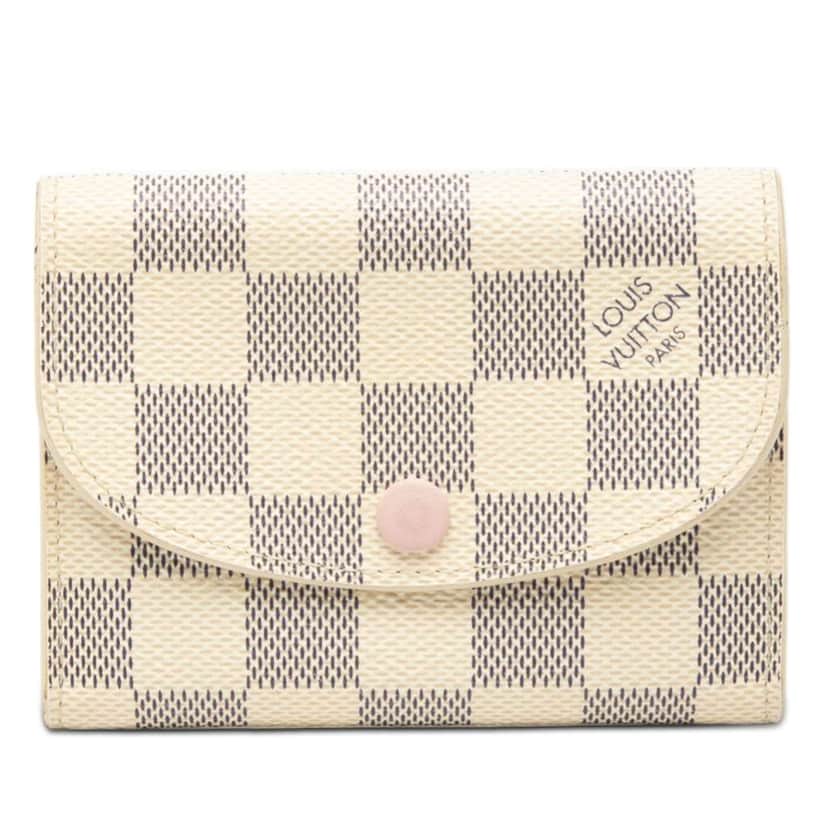 Louis Vuitton Damier Azur Rosalie Coin Purse White Very good condition - Front View