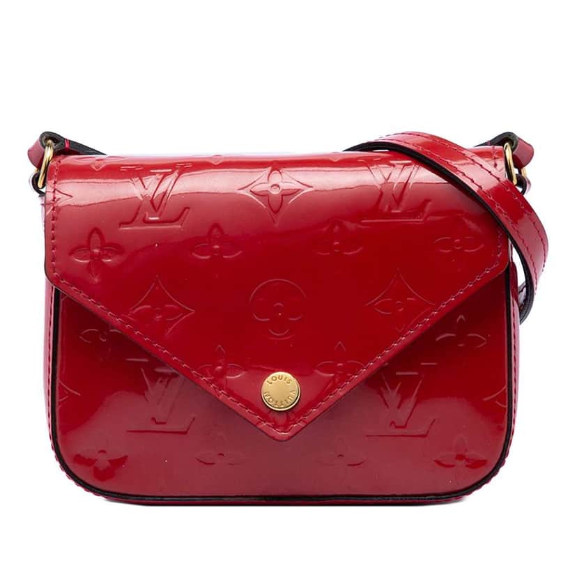 Louis Vuitton Monogram Vernis Mini Sac Lucie Red Leather Very good condition - Front View