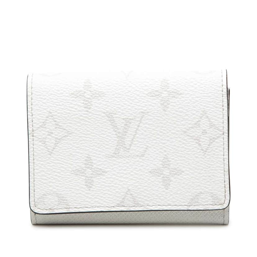 Louis Vuitton Monogram Enveloppe Carte de Visite White Very good condition - Front View