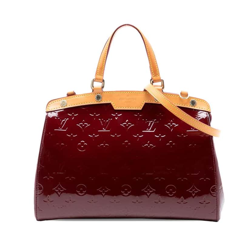 Louis Vuitton Monogram Vernis Brea MM Red Leather Very good condition - Front View