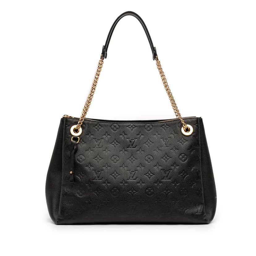 Louis Vuitton Monogram Empreinte Surene MM Black Leather Very good condition - Front View