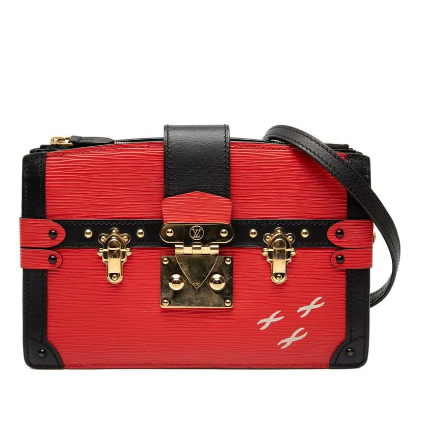 Louis Vuitton Epi Trunk Clutch Red Leather Very good condition - Front View