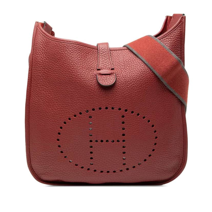 Hermès Clemence Evelyne III 29 Red Leather Good condition - Front View