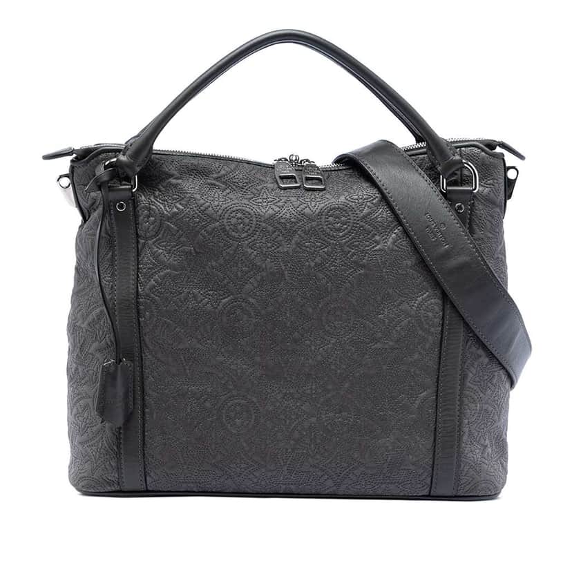 Louis Vuitton Monogram Antheia Ixia PM Grey Leather Very good condition - Front View