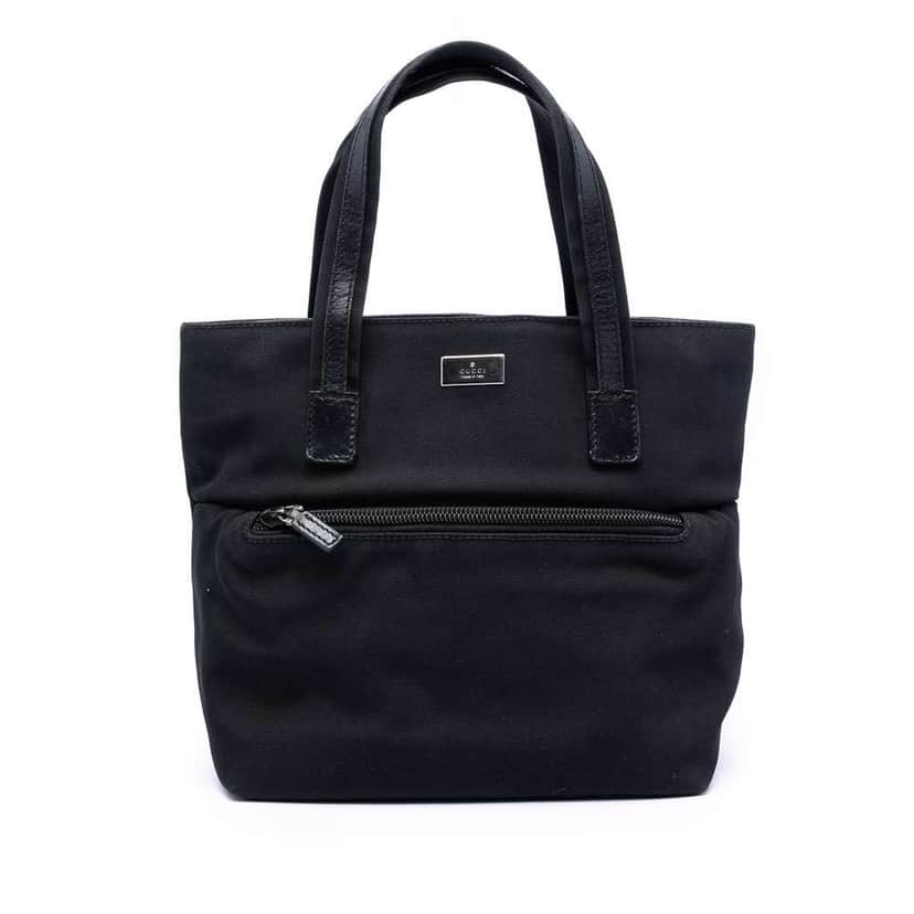 Gucci GG Canvas Handbag Black Canvas Very good condition - Front View