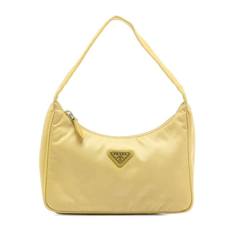 Prada Mini Tessuto Re Edition 2000 Shoulder Bag Yellow Very good condition - Front View