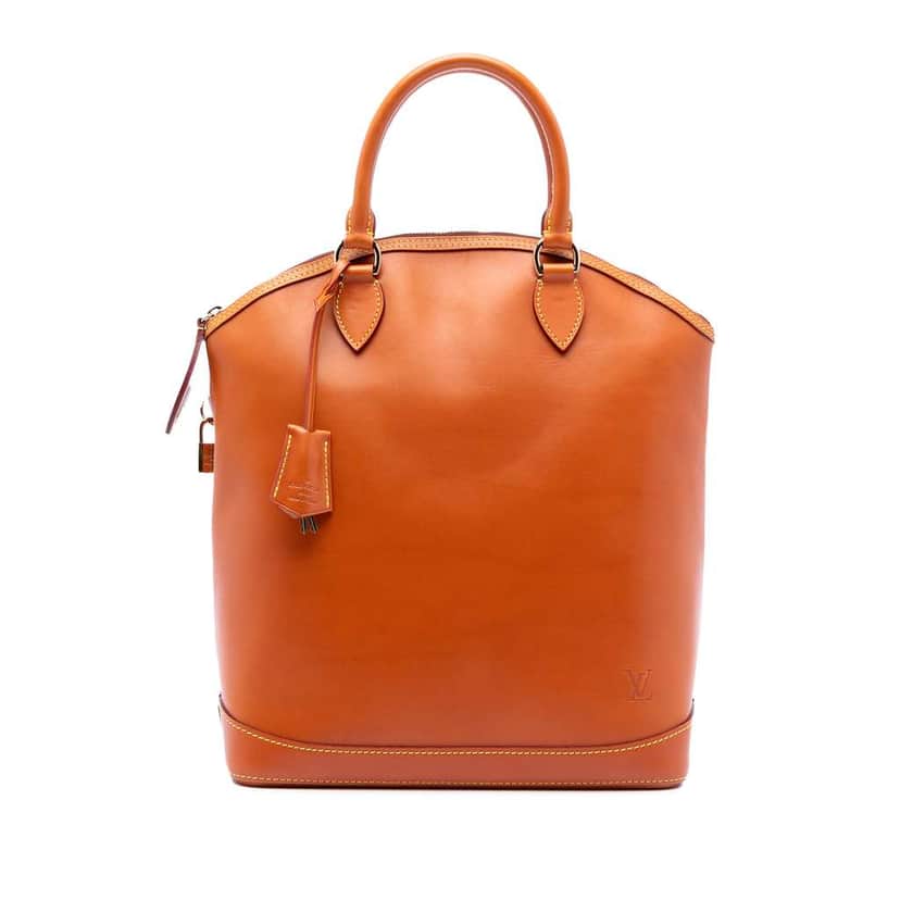 Louis Vuitton Nomade Lockit Vertical Brown Leather Good condition - Front View