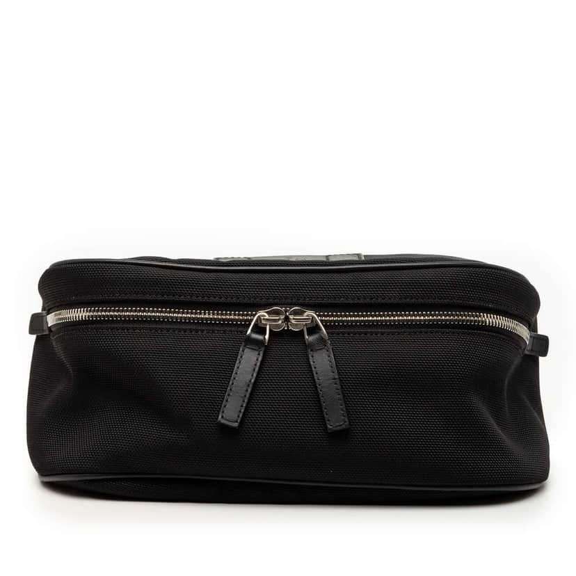 Gucci Nylon Web Belt Bag Black Very good condition - Front View