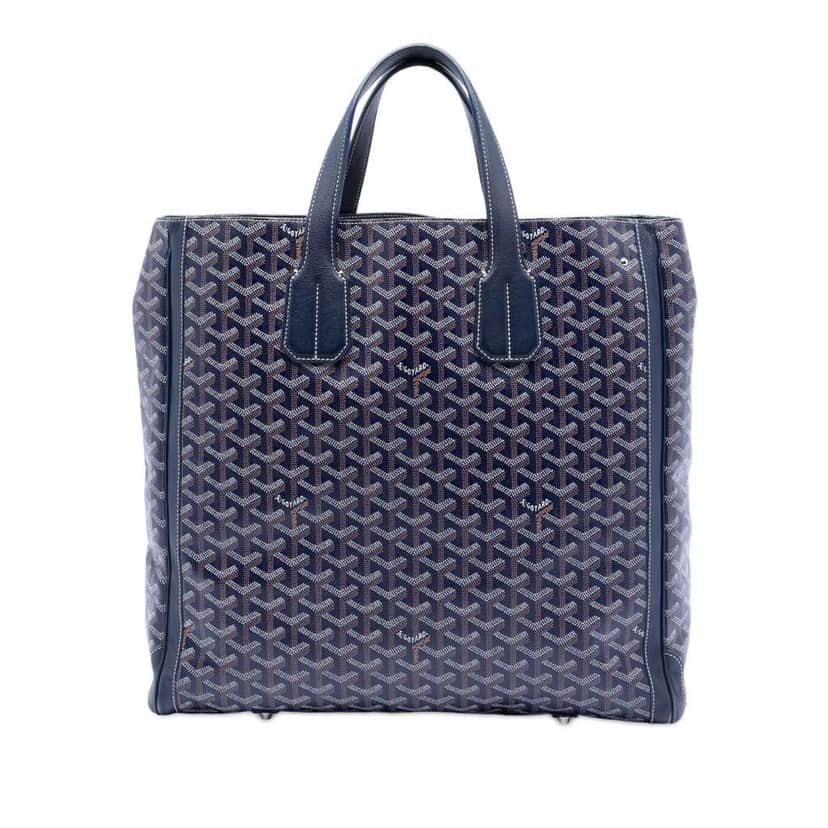 Goyard Goyardine Voltaire Blue Canvas Very good condition - Front View