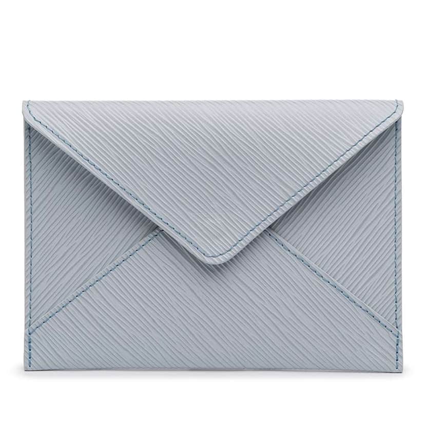 Louis Vuitton Epi Invitation Envelope Clutch Blue Leather Very good condition - Front View