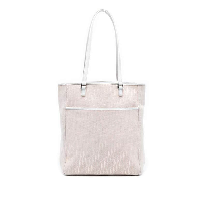 Dior Diorissimo Trotter Canvas Tote Pink Canvas Very good condition - Front View