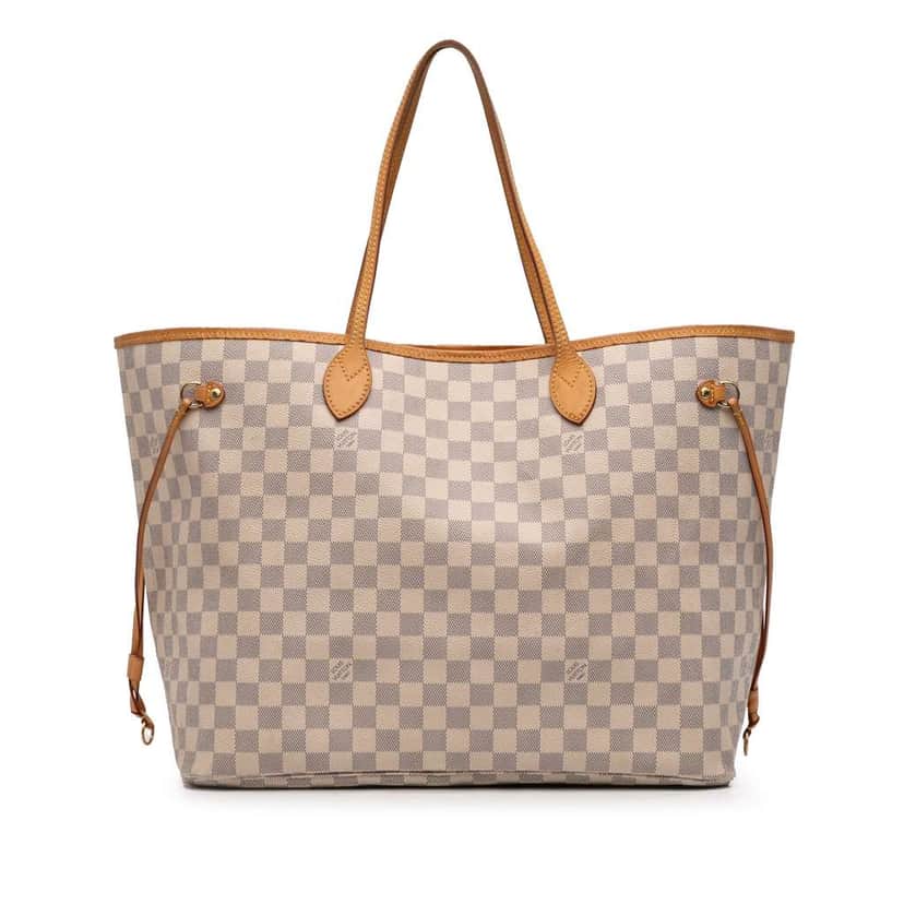 Louis Vuitton Damier Azur Neverfull GM White Very good condition - Front View