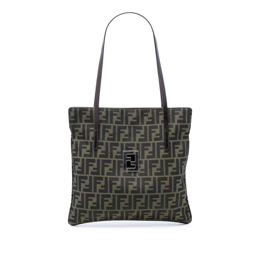 Fendi Zucca Canvas Tote Brown Canvas Very good condition - Front View