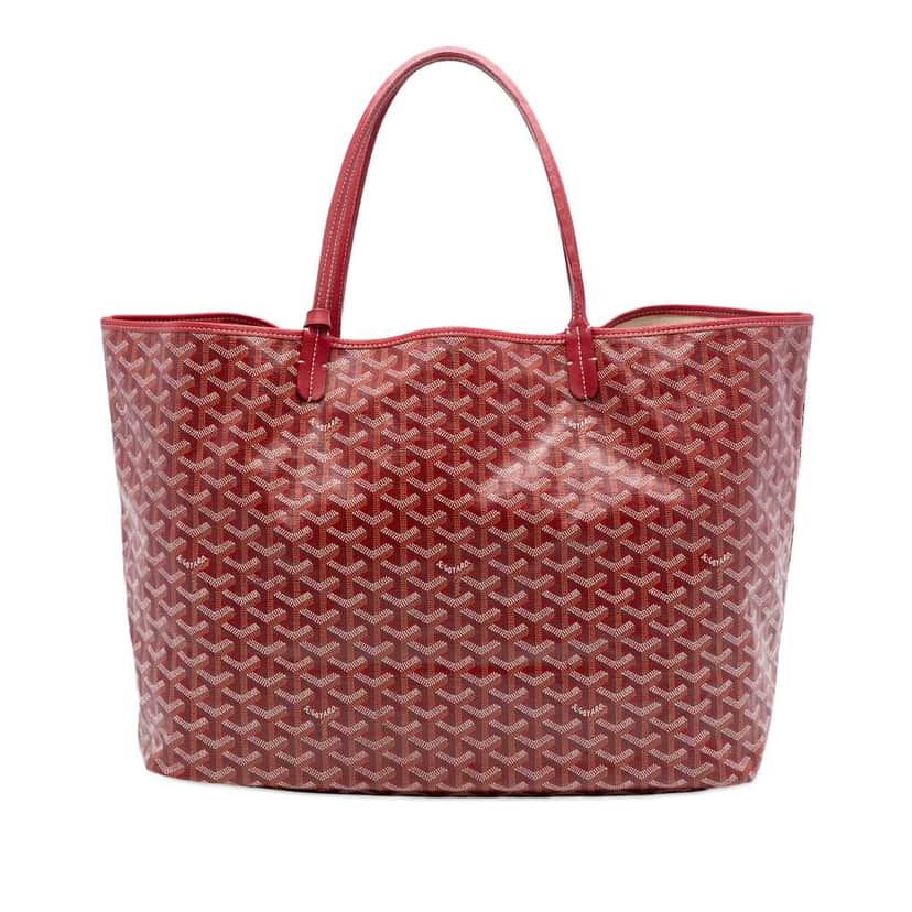Goyard Goyardine Saint Louis GM Red Canvas Very good condition - Front View