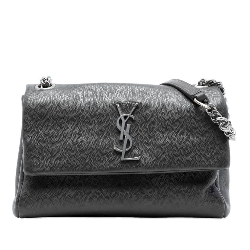 Saint Laurent Medium Grain De Poudre West Hollywood Crossbody Black Leather Very good condition - Front View