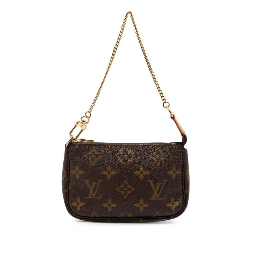 Louis Vuitton Monogram Mini Pochette Accessoires Brown Very good condition - Front View