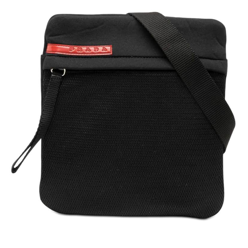 Prada Tessuto Zip Top Sport Crossbody Black Very good condition - Front View