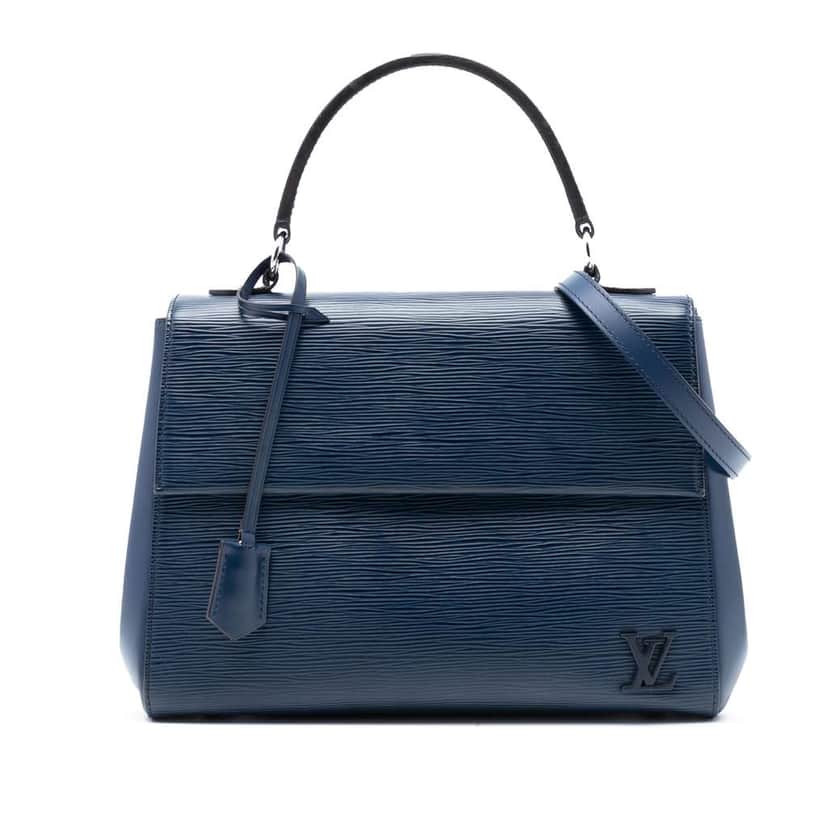 Louis Vuitton Epi Cluny MM Blue Leather Very good condition - Front View