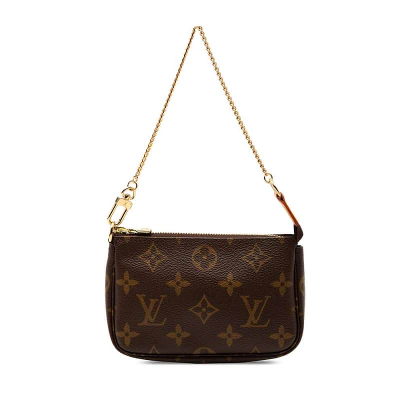 Louis Vuitton Monogram Mini Pochette Accessoires Brown Very good condition - Front View