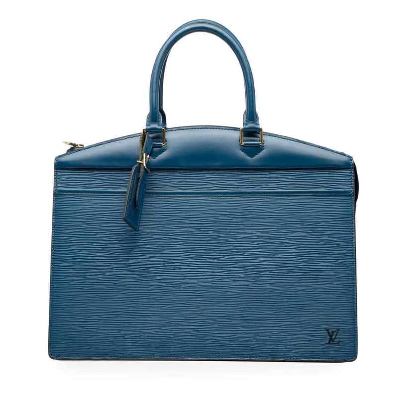 Louis Vuitton Epi Riviera Blue Leather Very good condition - Front View