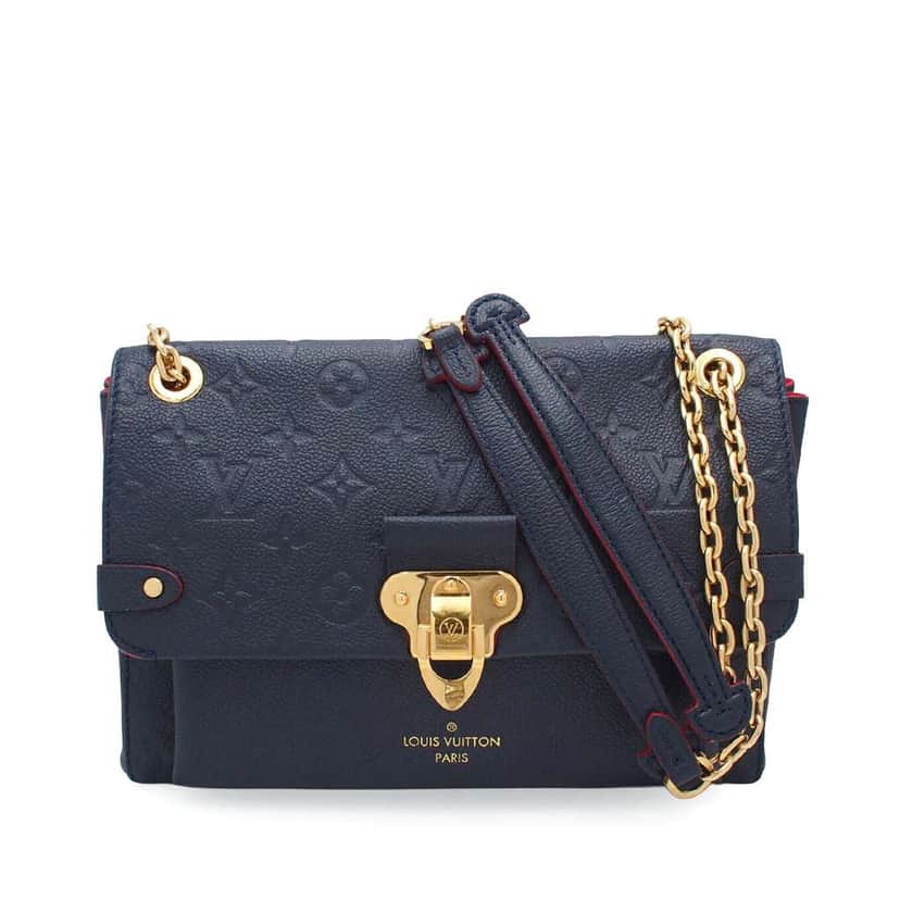 Louis Vuitton Monogram Empreinte Vavin PM Blue Leather Good condition - Front View