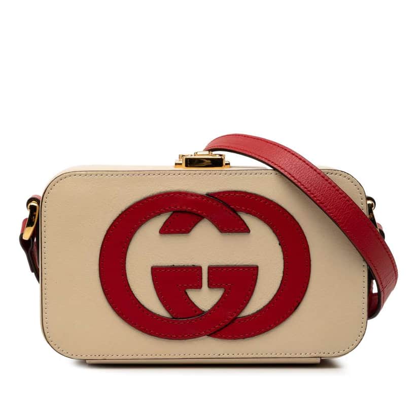 Gucci Leather Interlocking G Crossbody Brown Leather Good condition - Front View