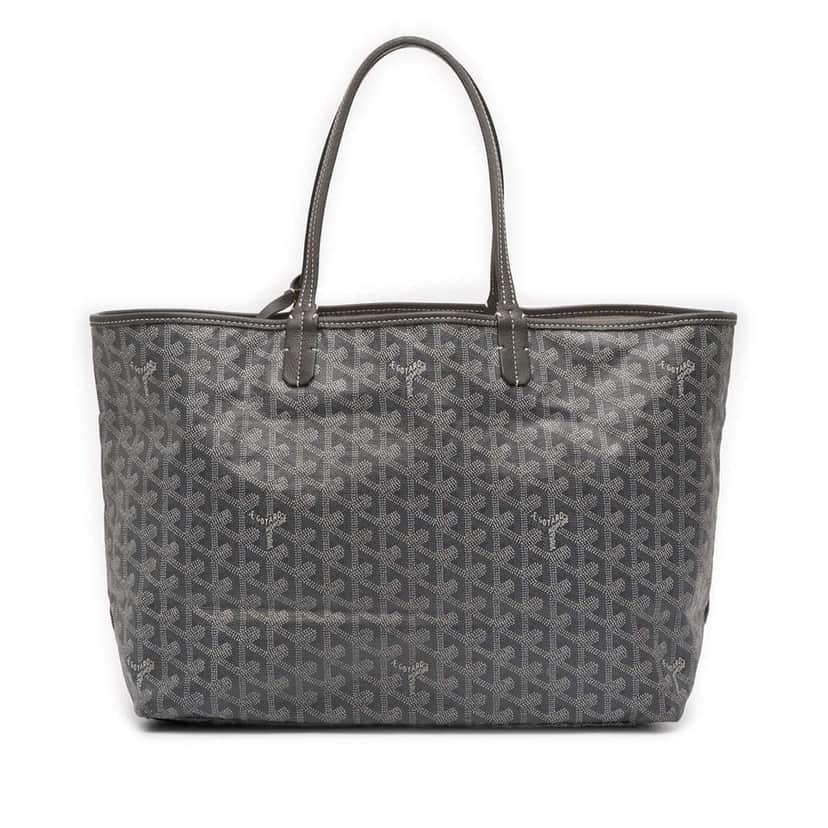 Goyard Goyardine Saint Louis PM Grey Canvas Good condition - Front View