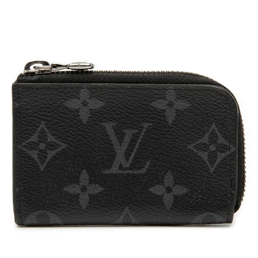 Louis Vuitton Monogram Eclipse Porte Monnaie Jour Black Very good condition - Front View