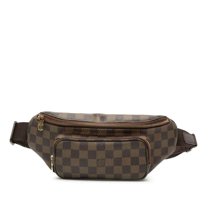 Louis Vuitton Damier Ebene Melville Bum Bag Brown Good condition - Front View