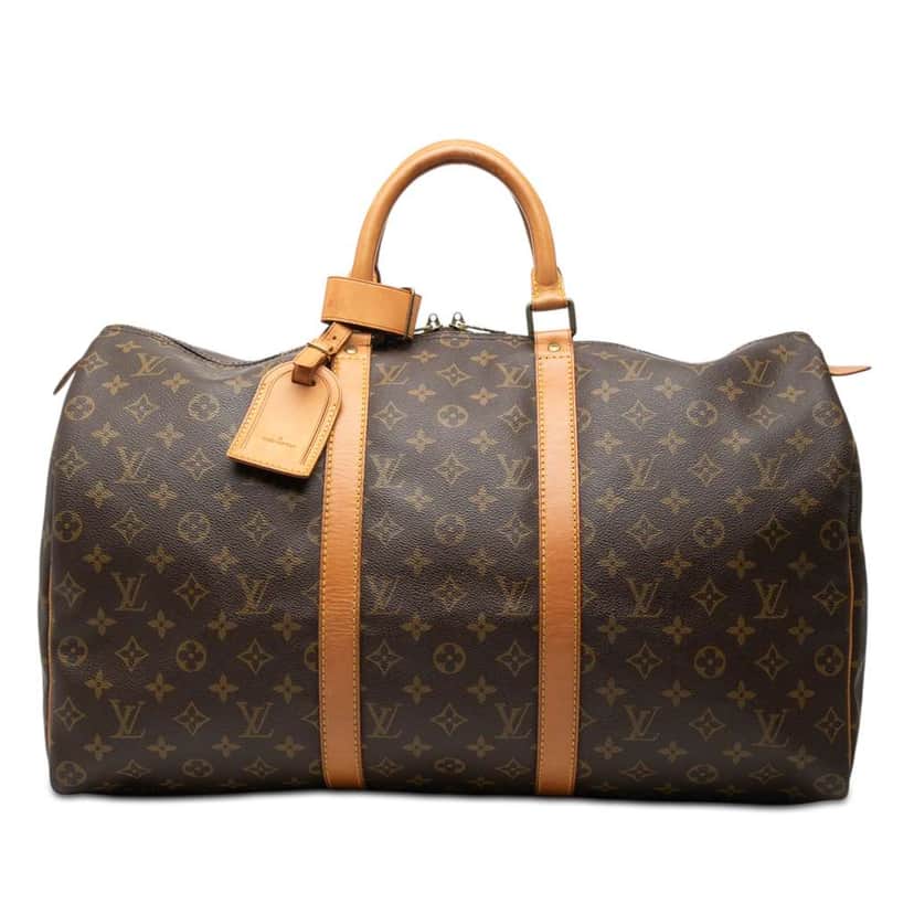 Louis Vuitton Monogram Keepall 50 Brown Good condition - Front View