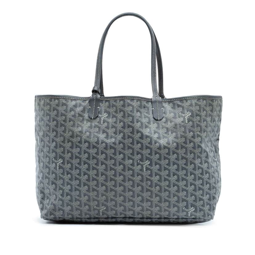 Goyard Goyardine Saint Louis PM Grey Canvas Good condition - Front View