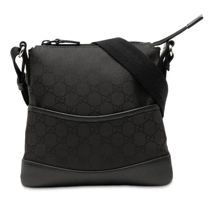 Gucci GG Nylon Crossbody Black Good condition - Front View