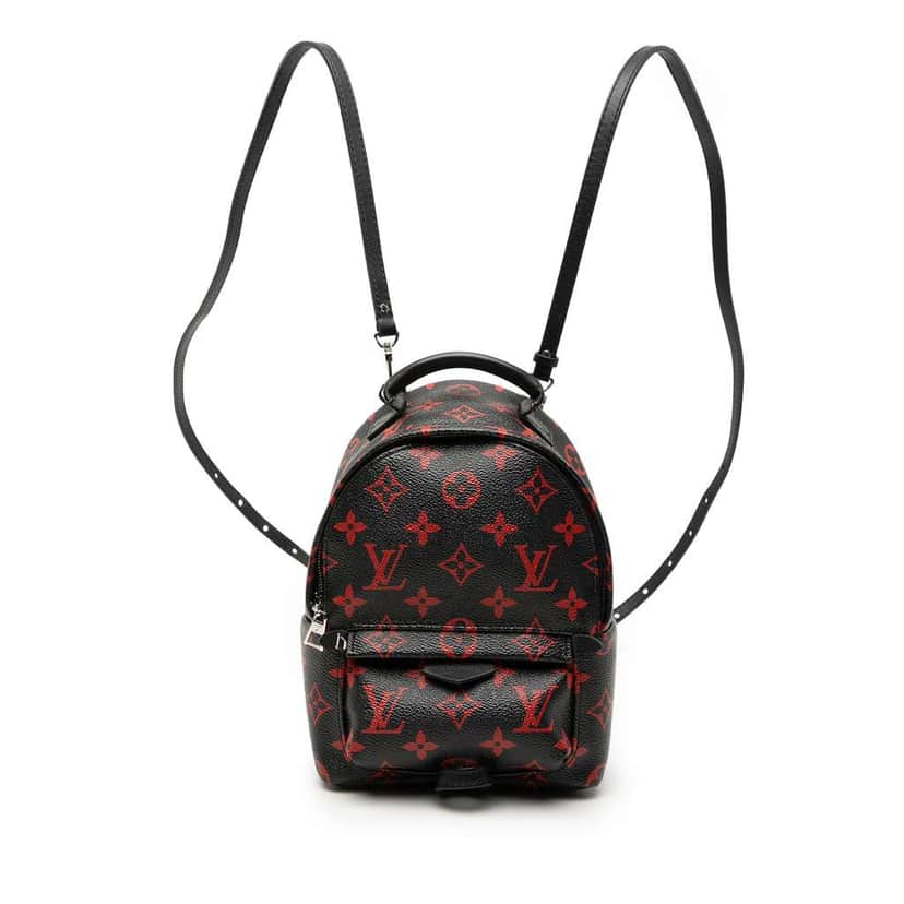 Louis Vuitton Limited Edition Monogram Infrarouge Mini Palm Springs Black Very good condition - Front View