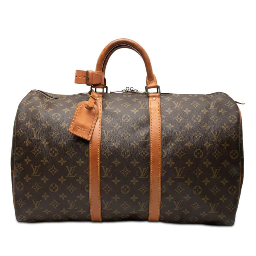 Louis Vuitton Monogram Keepall 50 Brown Good condition - Front View