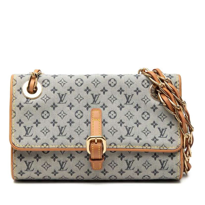 Louis Vuitton Monogram Mini Lin Camille Grey Cotton Good condition - Front View