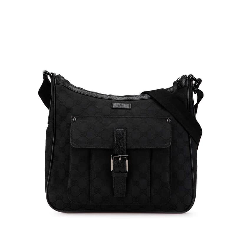 Gucci GG Canvas Crossbody Black Canvas Good condition - Front View