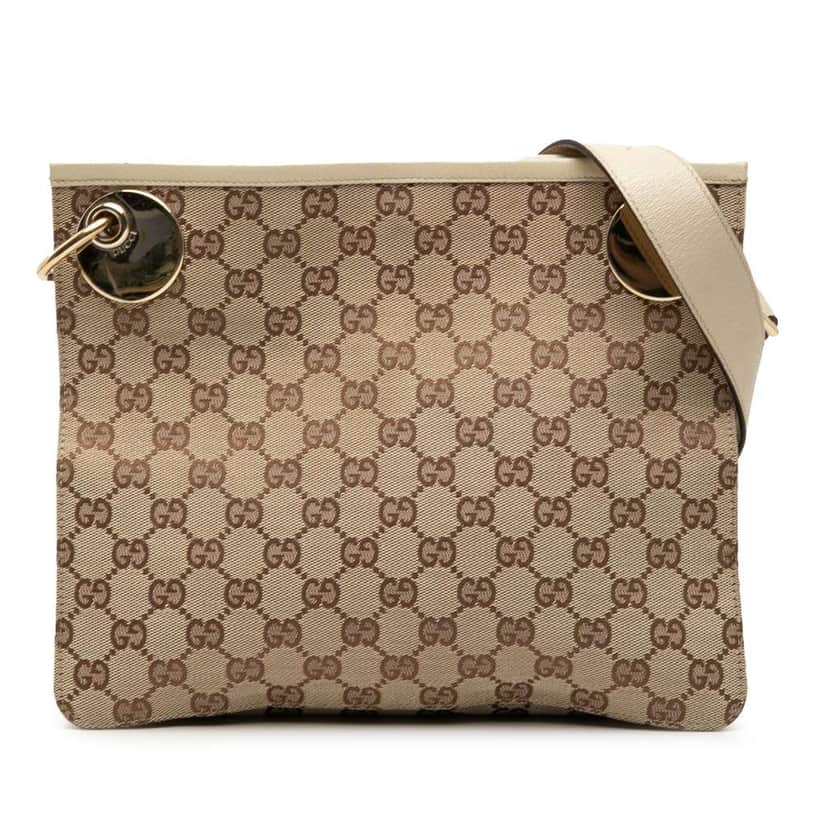 Gucci GG Canvas Eclipse Crossbody Brown Canvas Good condition - Front View