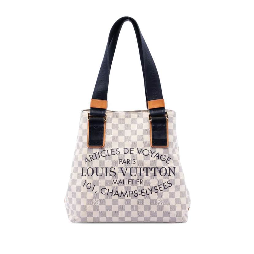 Louis Vuitton Damier Azur Beach Cabas PM White Good condition - Front View