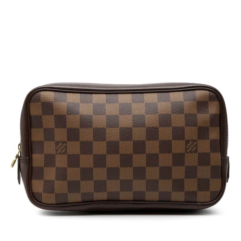 Louis Vuitton Damier Ebene Trousse Toilette 25 Brown Good condition - Front View