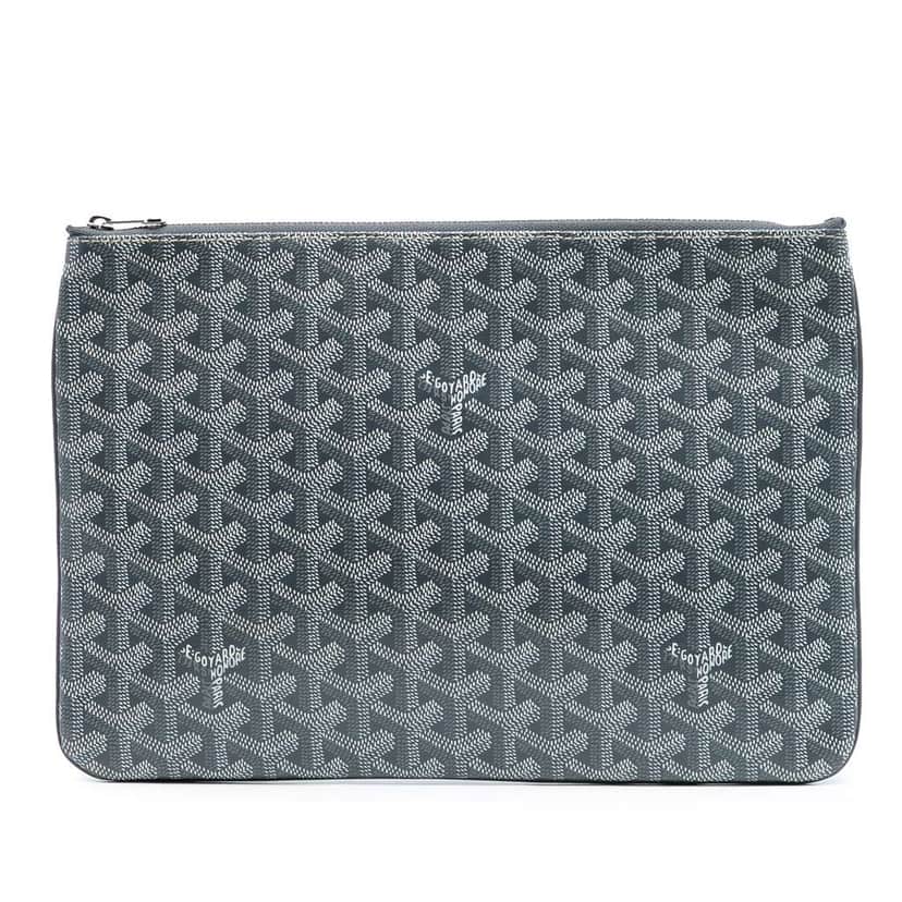 Goyard Goyardine Senat MM Grey Canvas Very good condition - Front View
