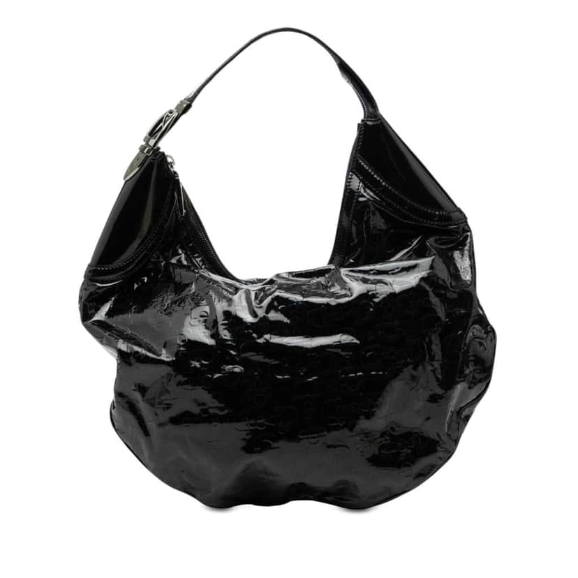 Gucci Patent Horsebit Glam Hobo Blue Leather Very good condition - Front View