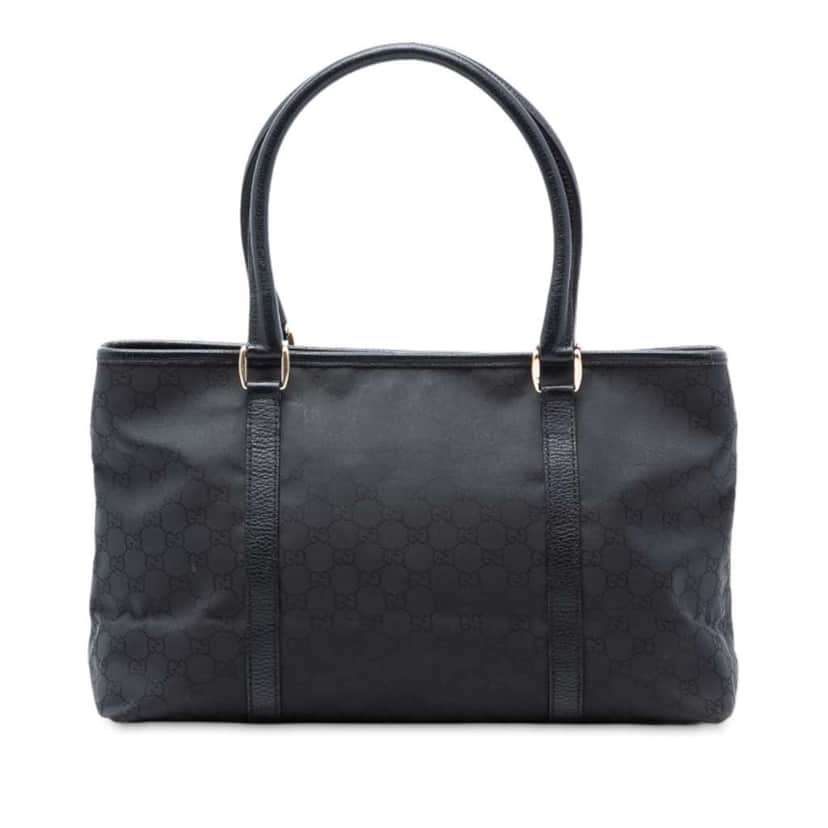 Gucci GG Canvas Tote Black Canvas Very good condition - Front View