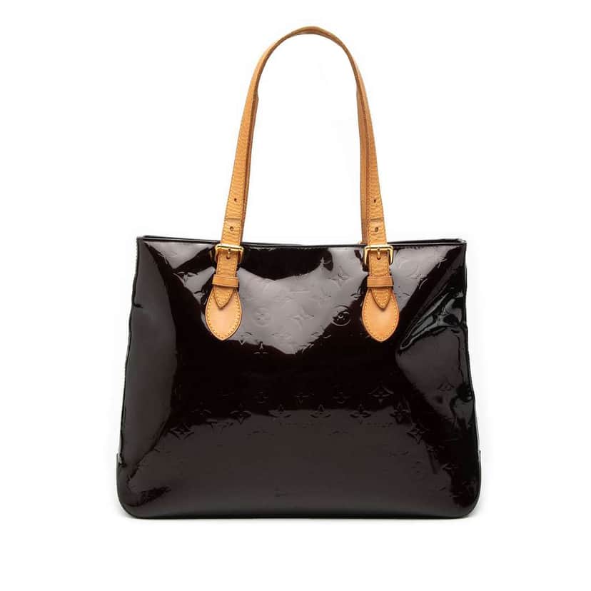 Louis Vuitton Monogram Vernis Brentwood Purple Leather Good condition - Front View